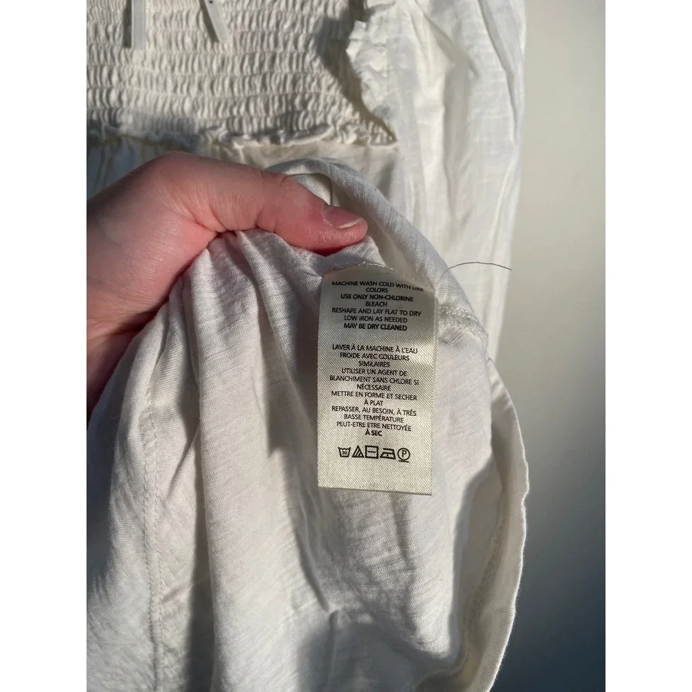 Anthropologie white puff